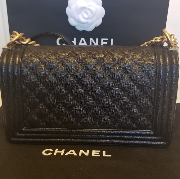 Chanel old medium boy caviar ghw - Picture 3 of 9
